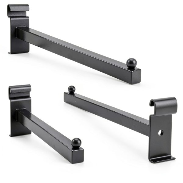 Oudain Black Gridwall Hook Set 20pcs Straight Square Tube Hangers 12in-6