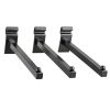 Oudain Black Gridwall Hook Set 20pcs Straight Square Tube Hangers 12in-3