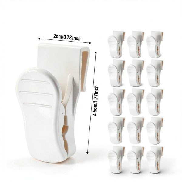 Grid Wall Clips AmazingSpark HOS-1042 White Plastic Hooks-1