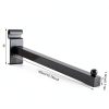 Oudain Black Gridwall Hook Set 20pcs Straight Square Tube Hangers 12in-1