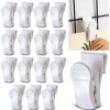 Grid Wall Clips AmazingSpark HOS-1042 White Plastic Hooks-0