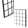 NEESEEYEE Heavy Duty Metal Grid Panel Wall Mount 2x4 Pack of 4 Black-2