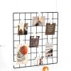 Grid Wall Clips AmazingSpark HOS-1042 White Plastic Hooks-4