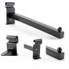Oudain Black Gridwall Hook Set 20pcs Straight Square Tube Hangers 12in-2