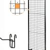 Grid Wall Shelf 3‑Piece Black Metal Rack by Eastern Tree – 2.5×6 ft-2