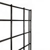 NEESEEYEE Heavy Duty Metal Grid Panel Wall Mount 2x4 Pack of 4 Black-4