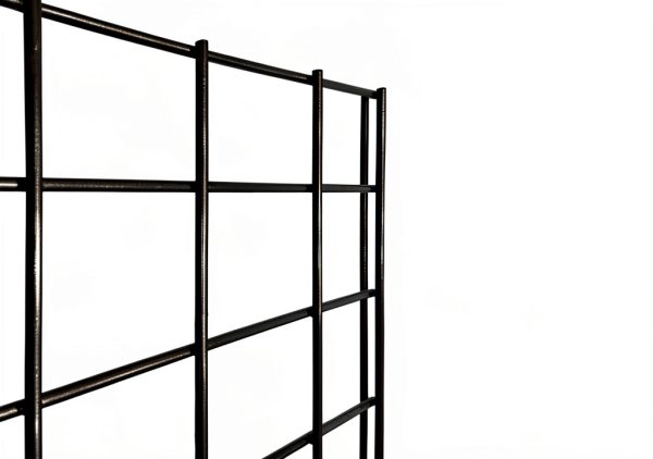 NEESEEYEE Heavy Duty Metal Grid Panel Wall Mount 2x4 Pack of 4 Black-4