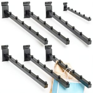 WRINGKIT Grid Wall Hanger Set 6 Iron Waterfall Hooks for Storage-0