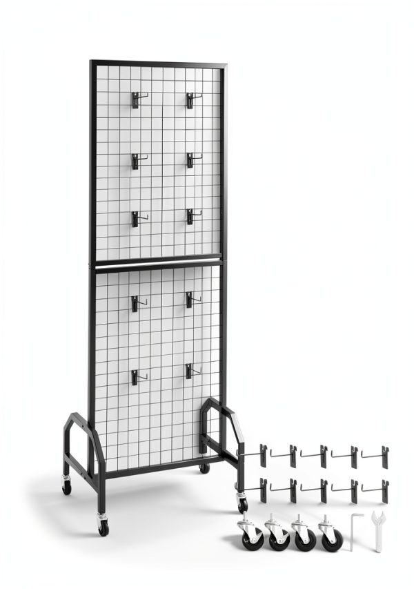 Grid Wall Panel VEVOR YD0054 Heavy-Duty Steel 35lb Capacity-6