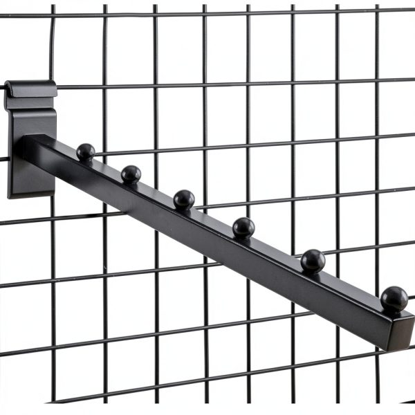 WRINGKIT Grid Wall Hanger Set 6 Iron Waterfall Hooks for Storage-4