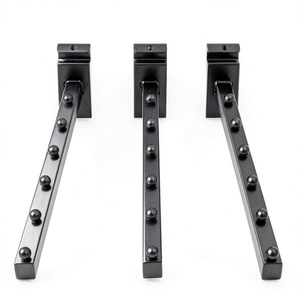 WRINGKIT Grid Wall Hanger Set 6 Iron Waterfall Hooks for Storage-5