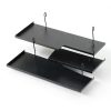 Yaocom Black Grid Wall Shelf 4‑Piece Model XIE3854 15.75 x 5.91 Inches-5