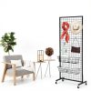 Grid Wall Shelf 3‑Piece Black Metal Rack by Eastern Tree – 2.5×6 ft-5