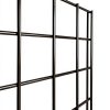 NEESEEYEE Heavy Duty Metal Grid Panel Wall Mount 2x4 Pack of 4 Black-3