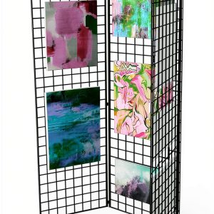Only Hangers Black Gridwall Panel 3‑Piece Set 72"H x 24"W Grade-1