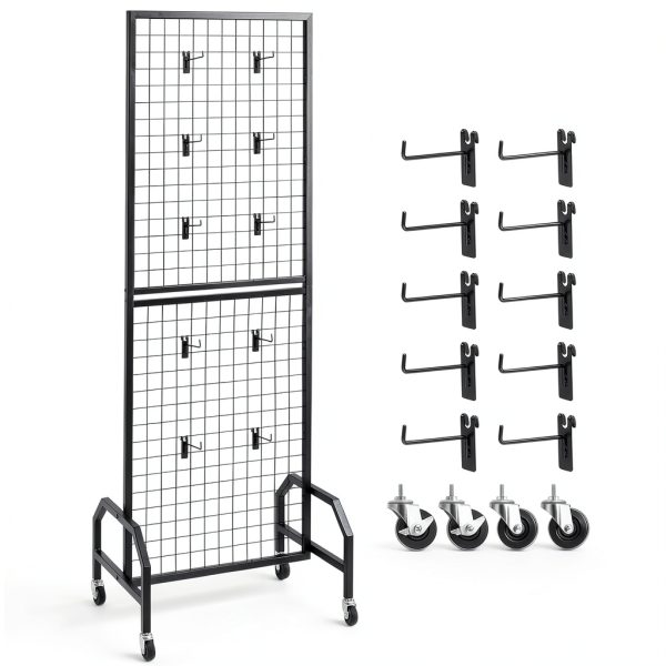 Grid Wall Panel VEVOR YD0054 Heavy-Duty Steel 35lb Capacity-8