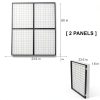 Gridwall Display RCZSCBK 2ZD-WG22 Black Foldable 48x60in Heavy Duty-2