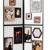 Gridwall Display RCZSCBK 2ZD-WG22 Black Foldable 48x60in Heavy Duty-0