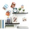 Yaocom Black Grid Wall Shelf 4‑Piece Model XIE3854 15.75 x 5.91 Inches-4