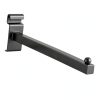 Oudain Black Gridwall Hook Set 20pcs Straight Square Tube Hangers 12in-4