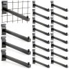 Oudain Black Gridwall Hook Set 20pcs Straight Square Tube Hangers 12in-0